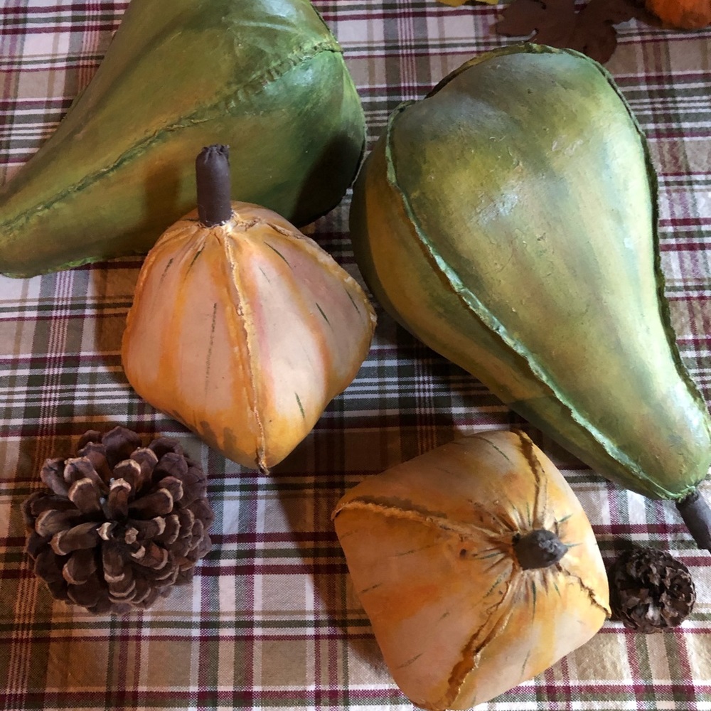 Fall fabric gourds